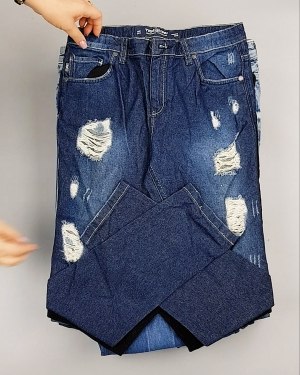 Фотография  831 - Cream Джинсы женские#25 кг оптом в Кызыле и республике Тыва