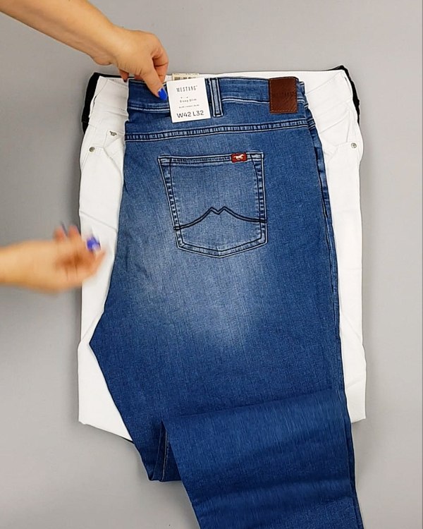 Фотография  399 - Джинсы MUSTANG м/ж#5 кг, ЛОТ №6957 оптом в Кызыле и республике Тыва