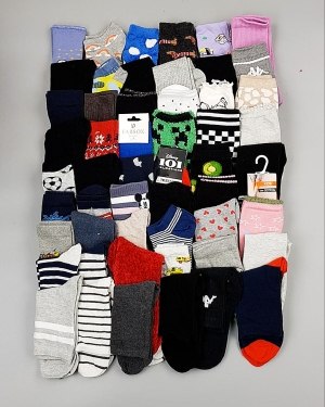 Купить Носки дети СТОК зима#5 кг, ЛОТ №6989 оптом в Кызыле и республике Тыва