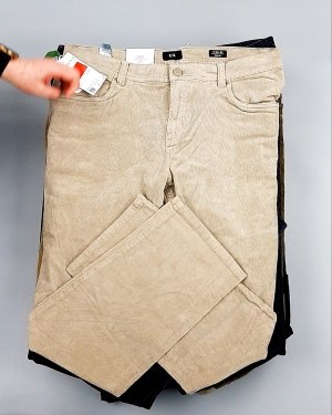 Фотография  937 - Брюки вельветовые м/ж C&A 025#10 кг, ЛОТ №7902 оптом в Кызыле и республике Тыва