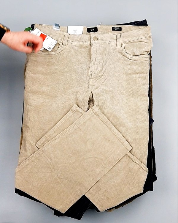 Фотография  197 - Брюки вельветовые м/ж C&A 025#10 кг, ЛОТ №7902 оптом в Кызыле и республике Тыва