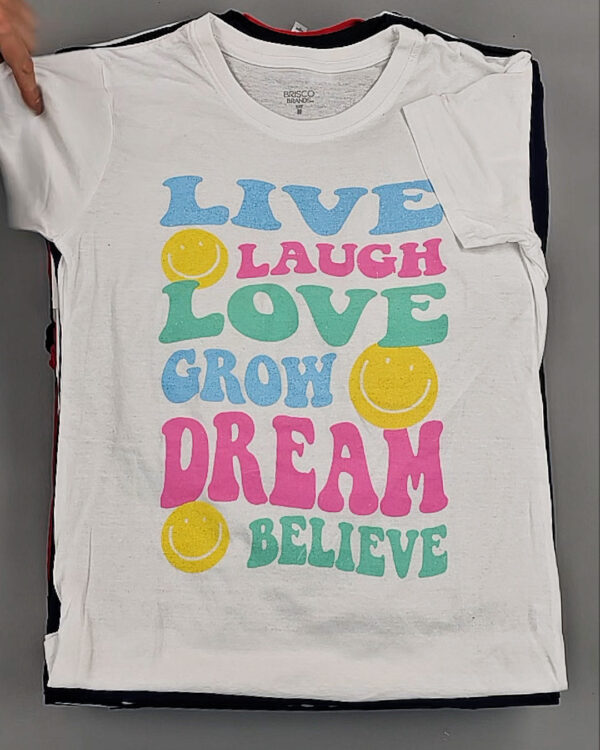 Фотография  742 - Футболки м/ж (Printed T-Shirts New)#5 кг, ЛОТ №8913 оптом в Кызыле и республике Тыва