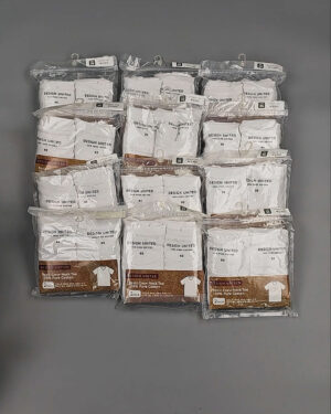 Фотография  203 - Футболка белая муж Корея 085#5 кг оптом в Кызыле и республике Тыва