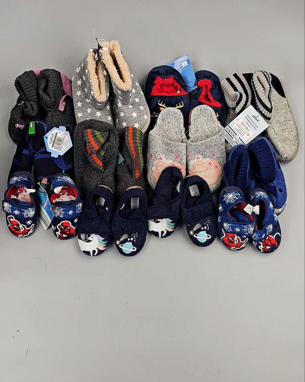 Фотография  606 - Обувь домашняя дети СТОК 065#3,2 кг, ЛОТ СТ-9727 оптом в Кызыле и республике Тыва