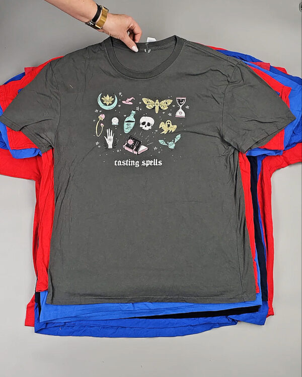 Фотография  530 - Футболки м/ж (Super T-Shirts Printed)#10 кг, ЛОТ СХ-0271 оптом в Кызыле и республике Тыва